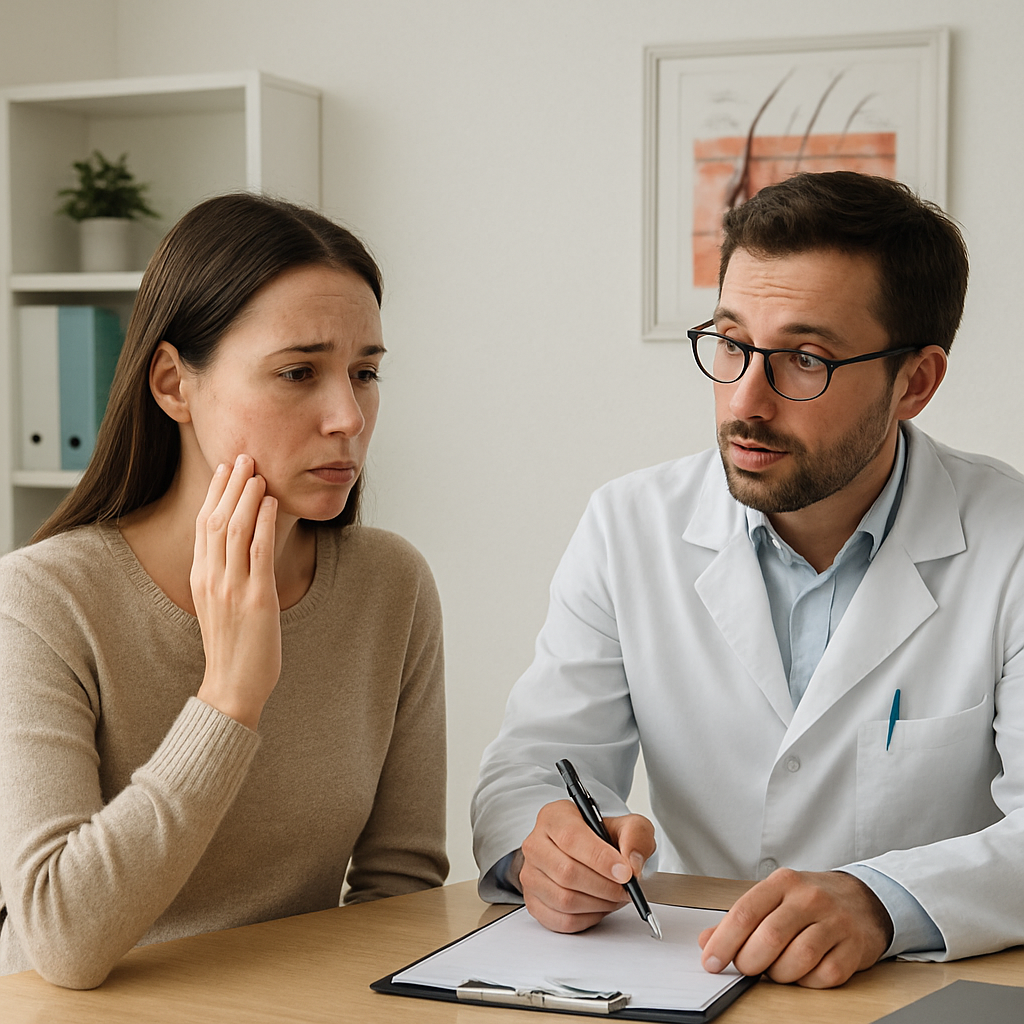 consultation with dermatologist