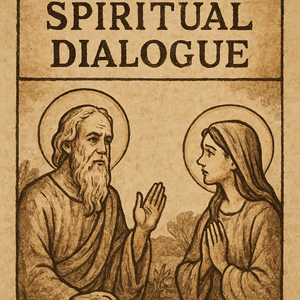 Spiritual dialogue illustration