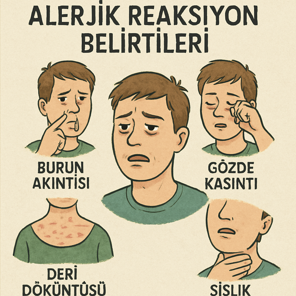 Alerjik reaksiyon belirtileri