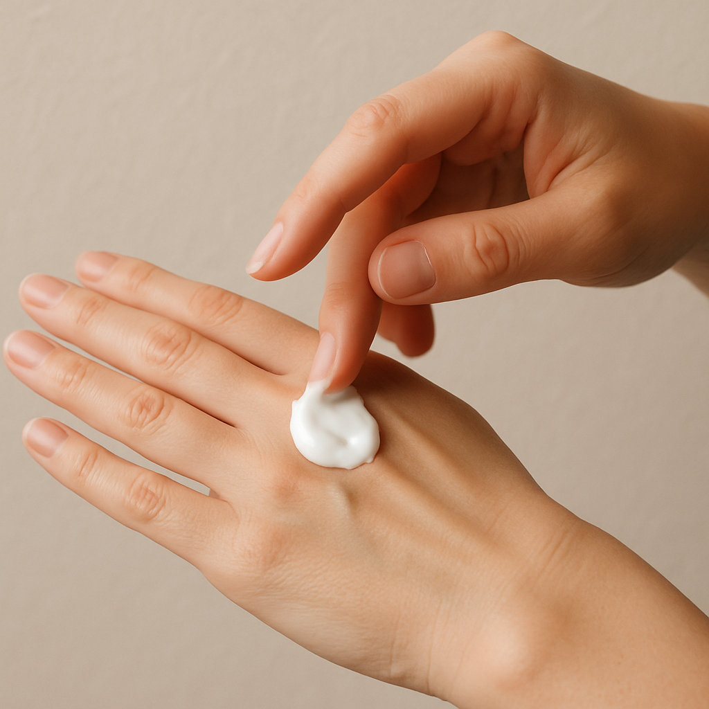 Hand Cream Application