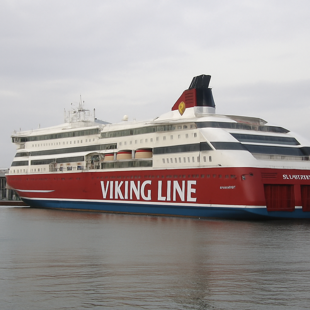 Viking Grace docked at Mariehamn
