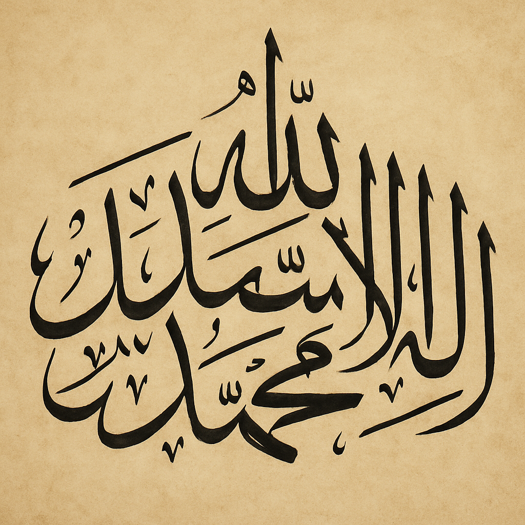 Islamic calligraphy of the Shahada