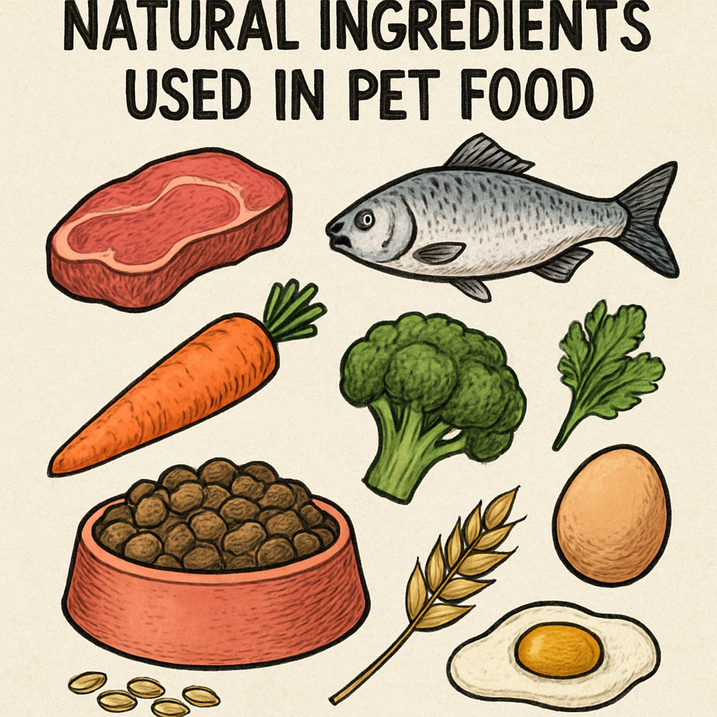 Natural ingredients used in pet food