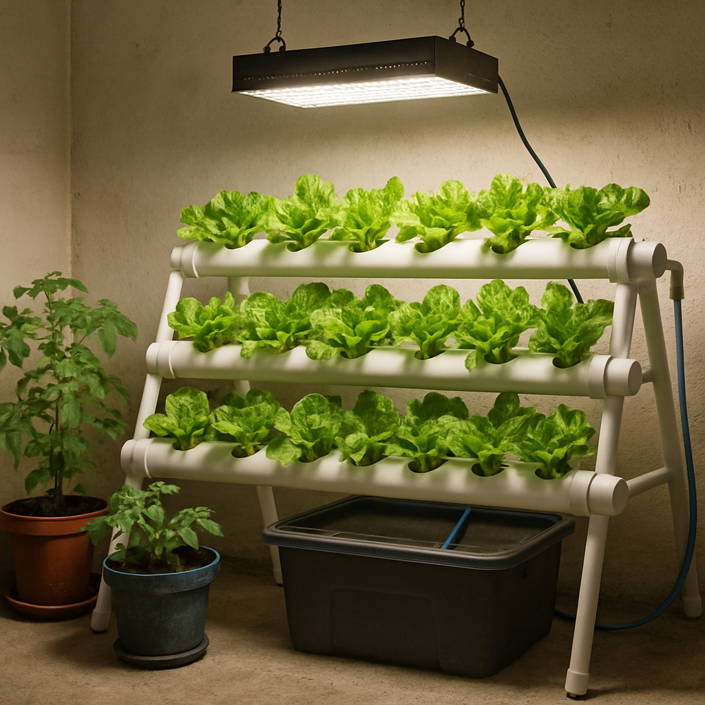 Installation d'un jardin hydroponique