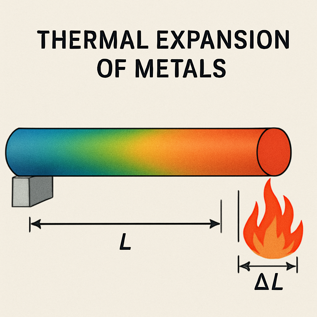 Thermal expansion of metals