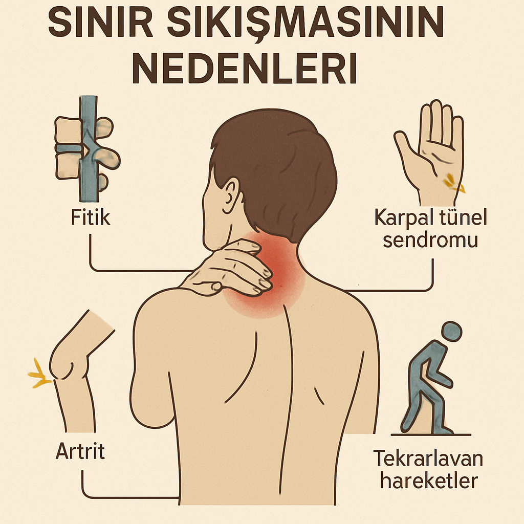 Sinir sıkışmasının nedenleri