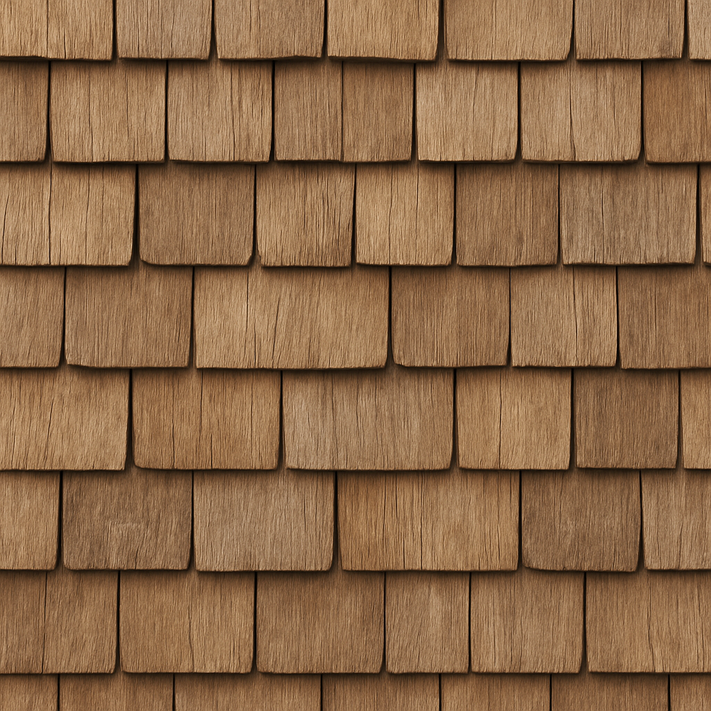 Natural wood shingles texture