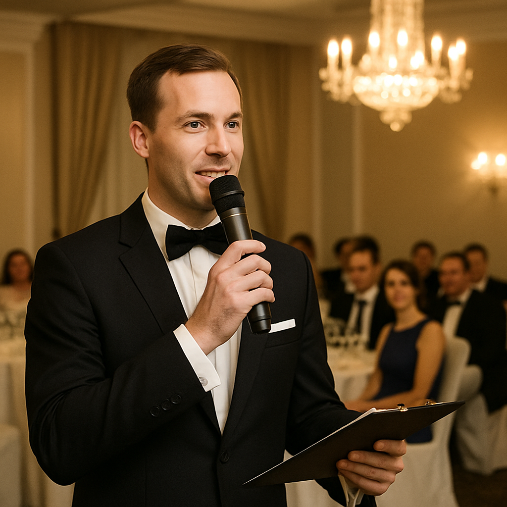 Master of Ceremonies at a formal event