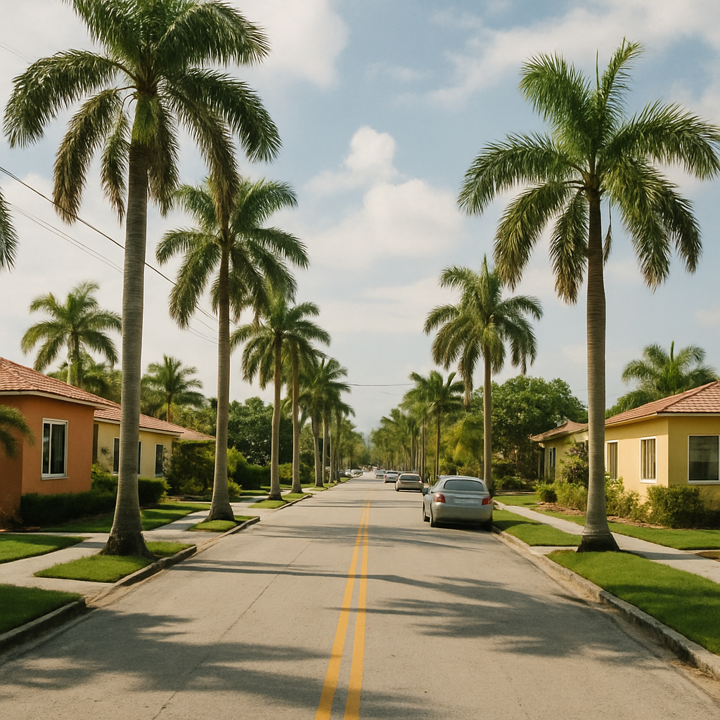 Miami neighborhood street view
