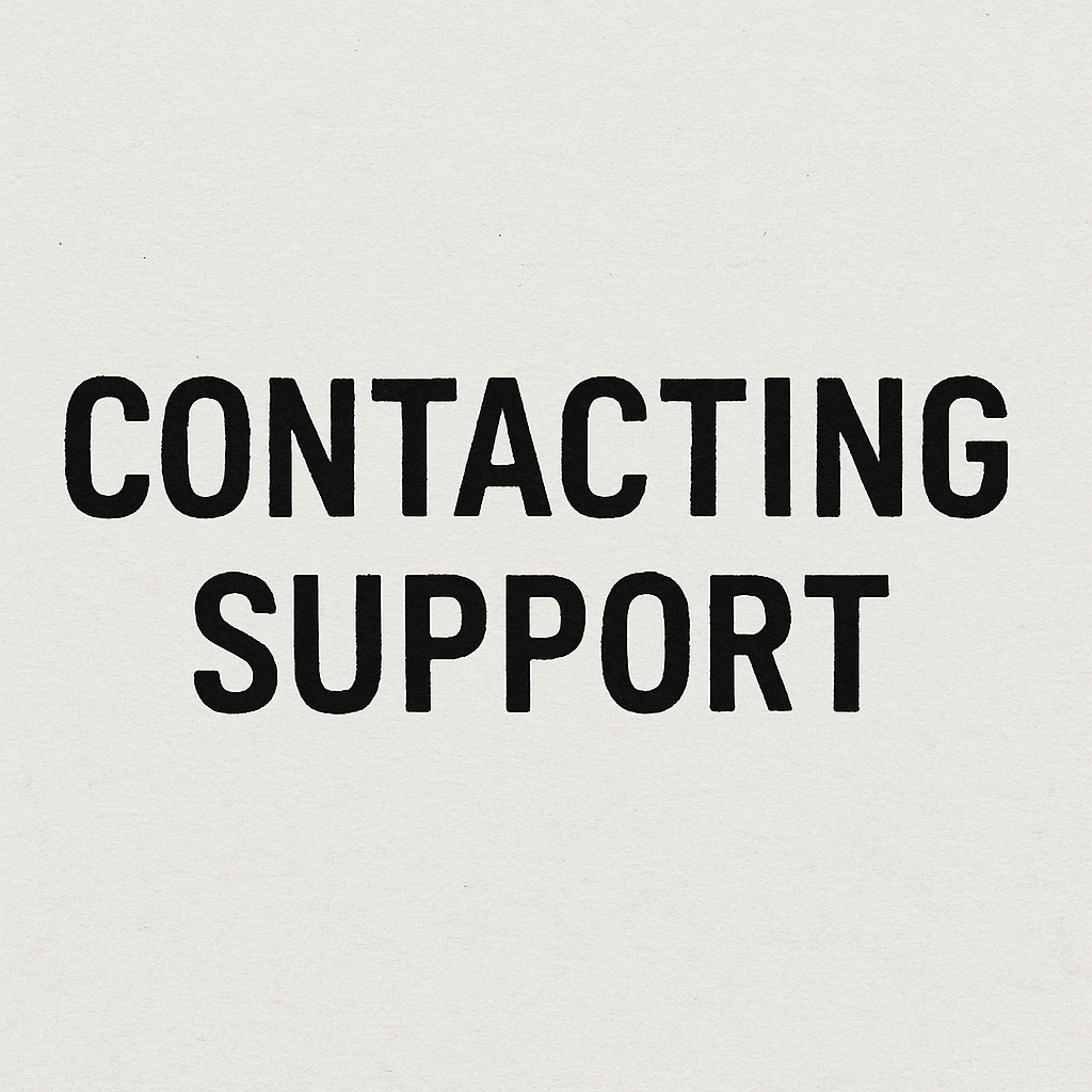 Contacting support