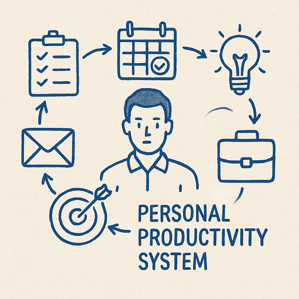 Concepto de sistema de productividad personal