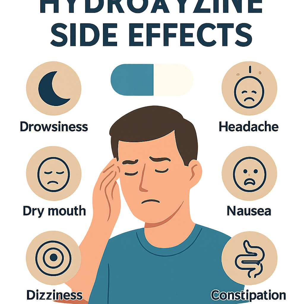 Infographic of Hydroxyzine Side Effects