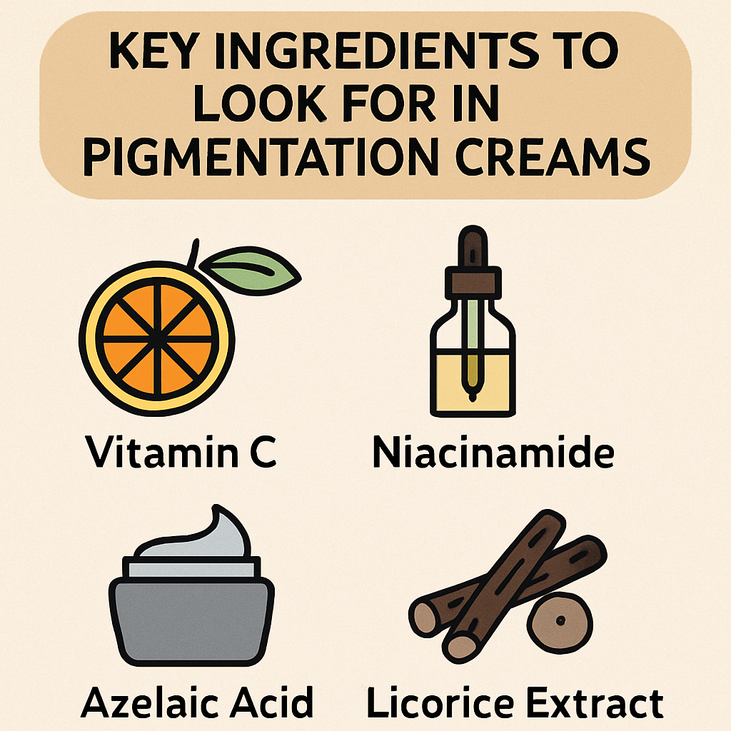 Key ingredients to look for in pigmentation creams