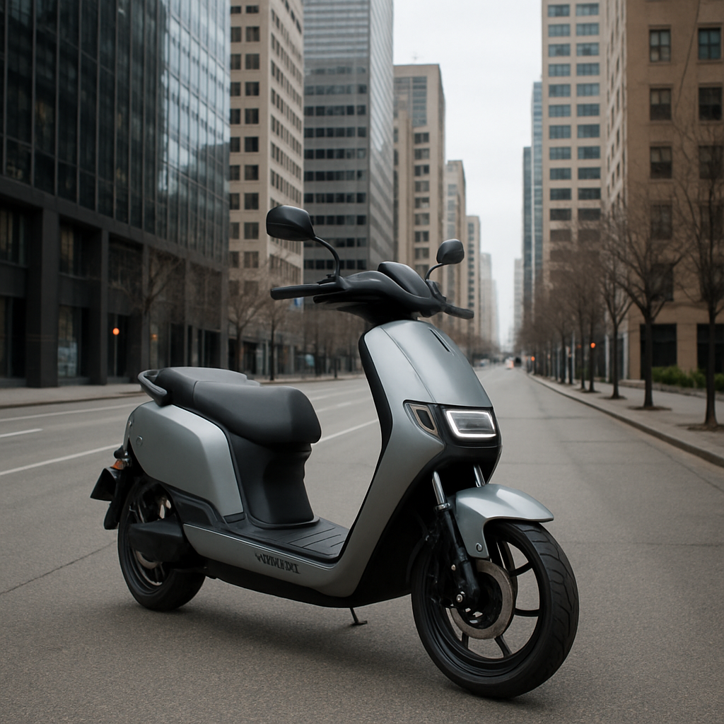Yadea Electric Scooter in Urban Environment
