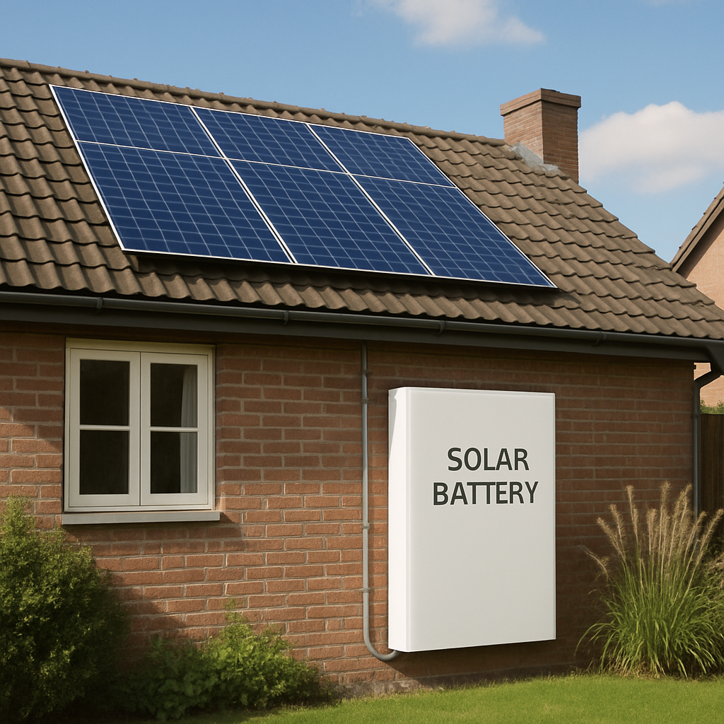 Solar battery in a residential setting