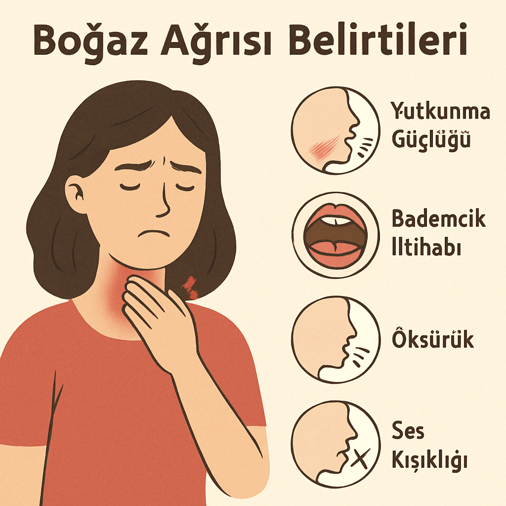 boğaz ağrısı belirtileri