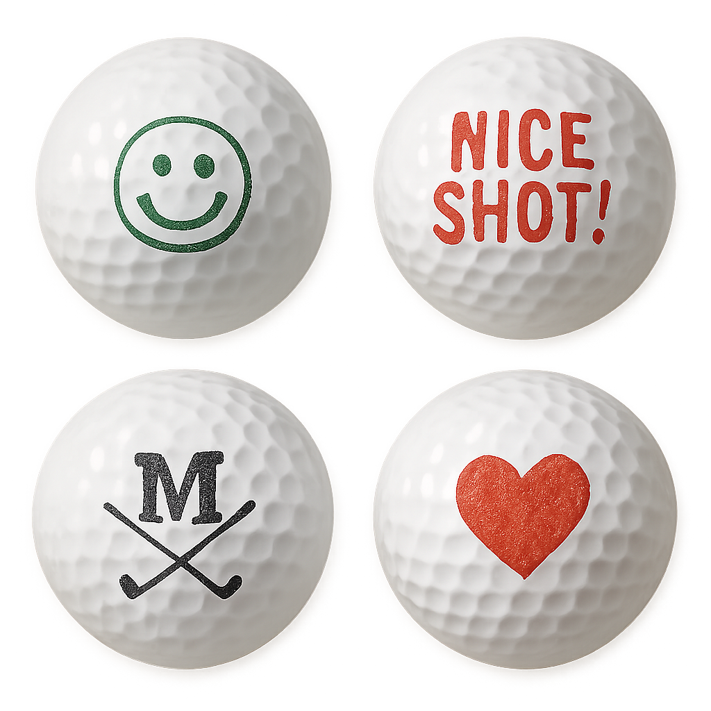 Custom golf ball stamps