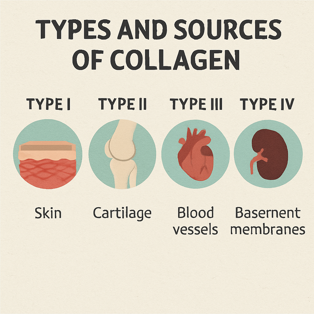 Types and sources of collagen