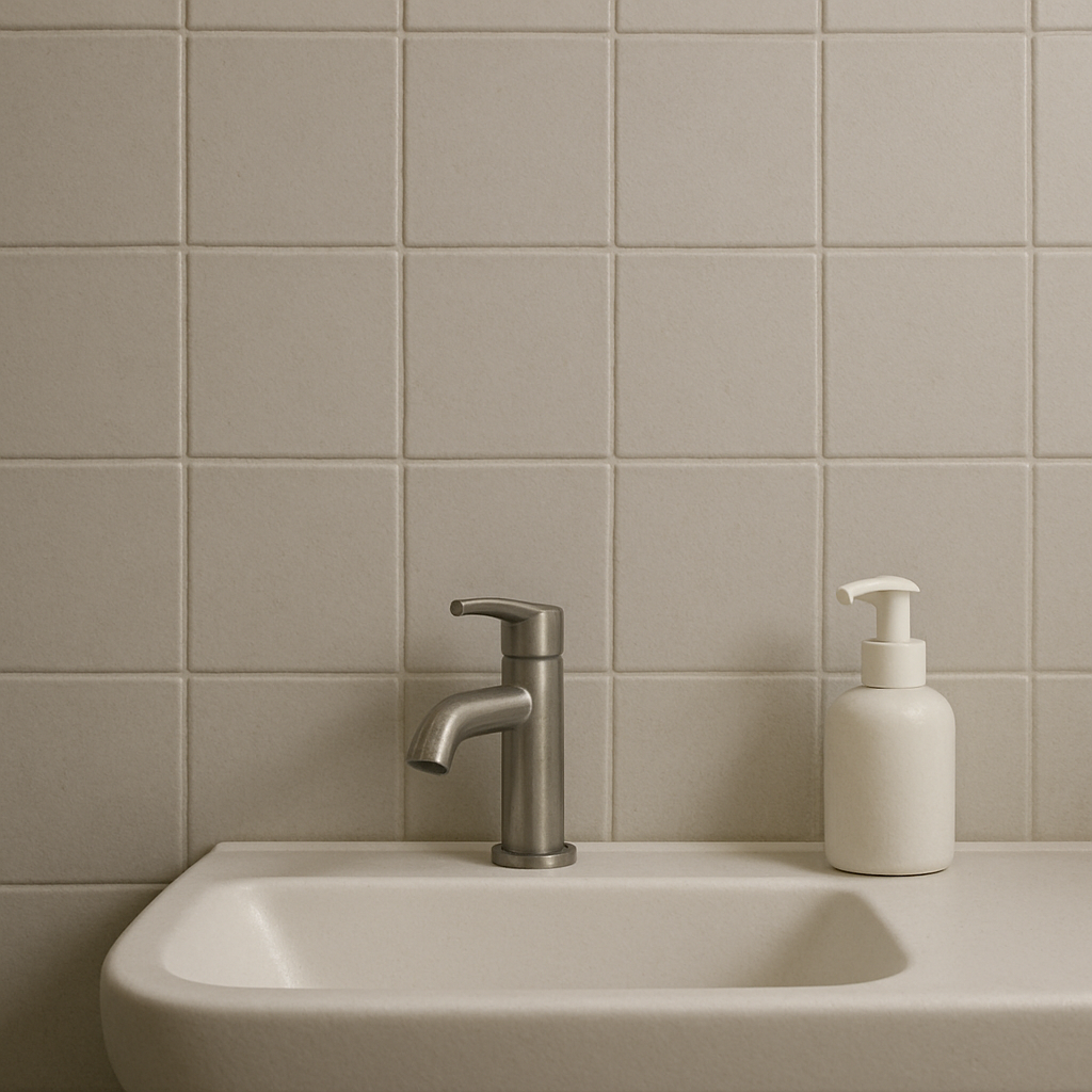 Matte bathroom tiles