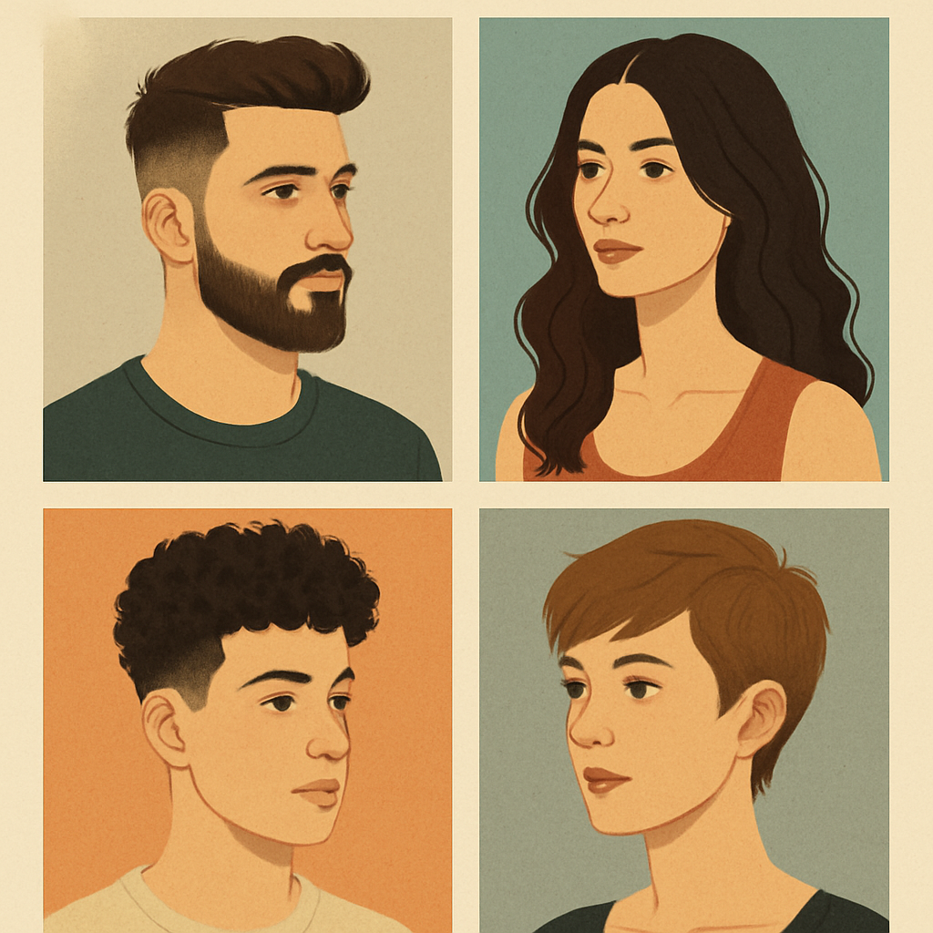 Estilos modernos de cabelo em Portugal