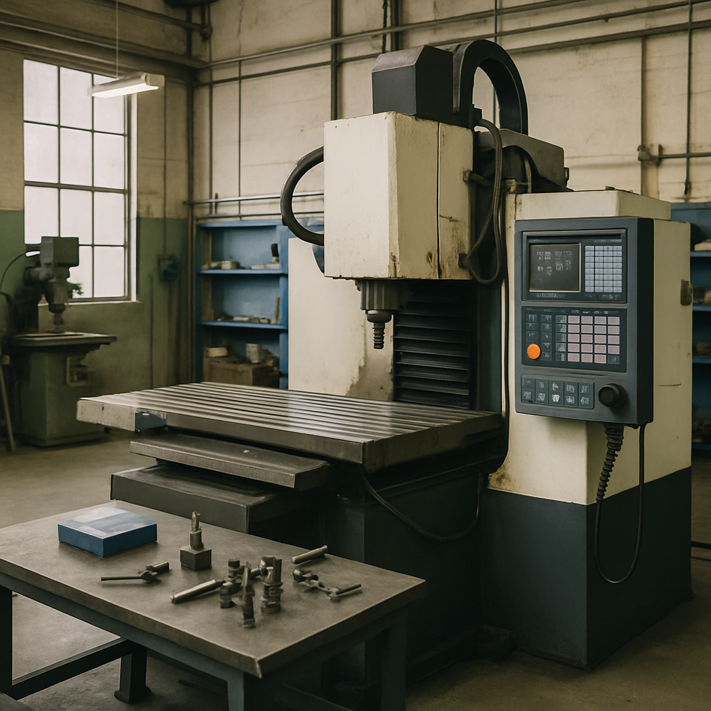 CNC machinery in a workshop setting