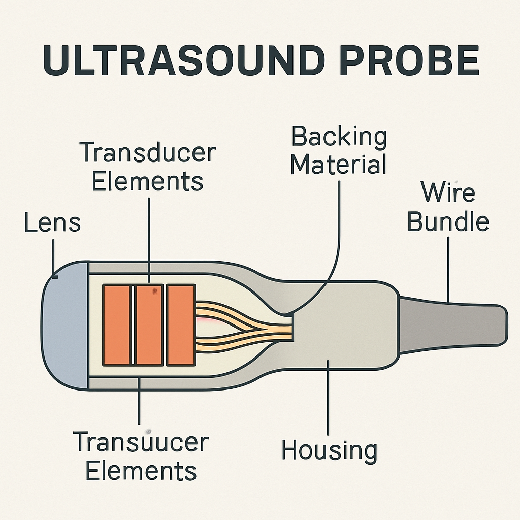 Diagram of an Ultrasound Probe