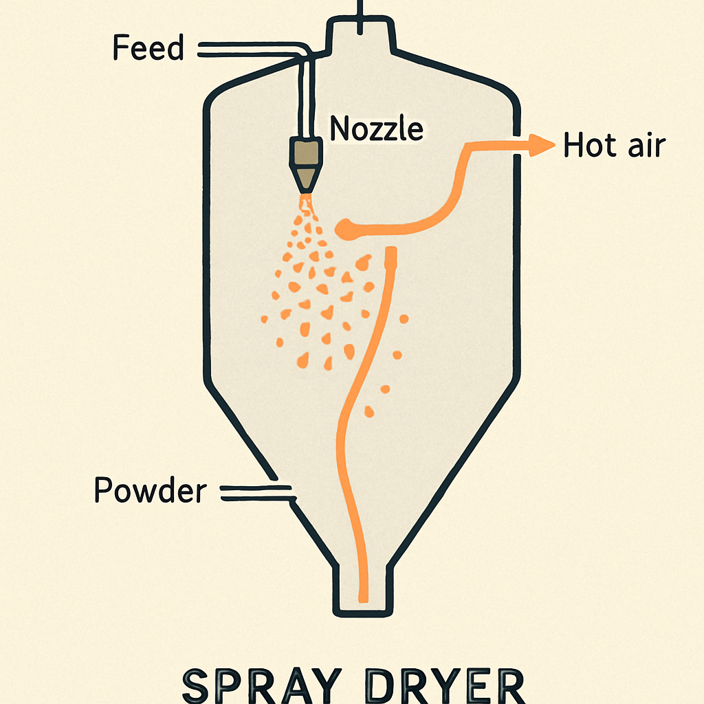 Spray dryer illustration