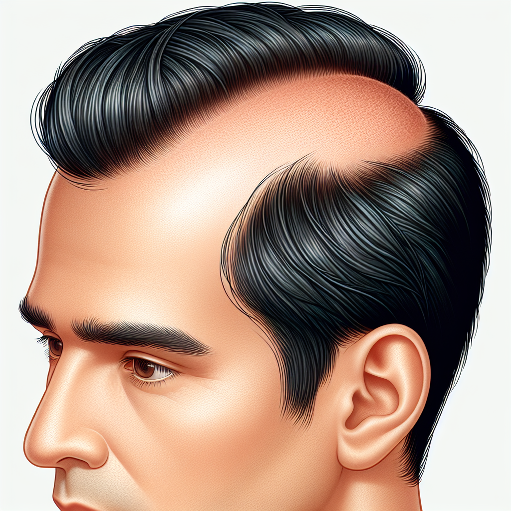 Persona con alopecia