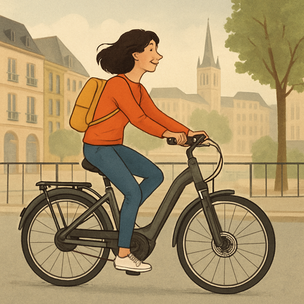 Balade en vélo électrique en ville
