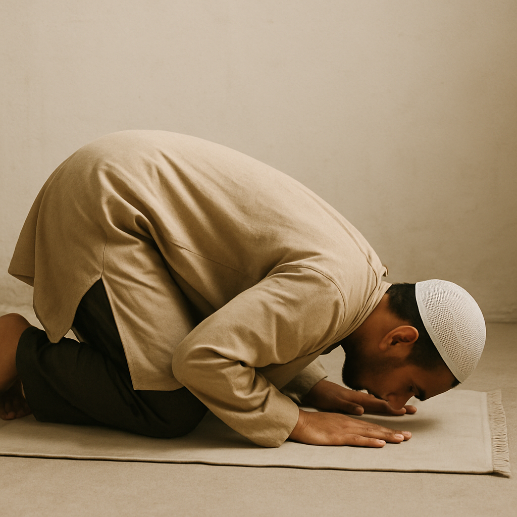 Muslim prayer posture
