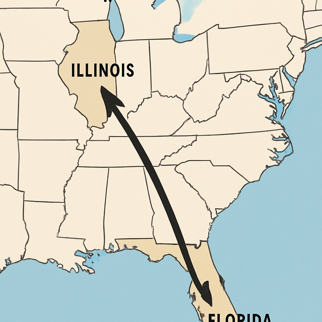 Florida to Illinois Car Shipping | Illinois to florida Carshipping; Snowbird enclosed car shipping |Luxury Auto Transport
