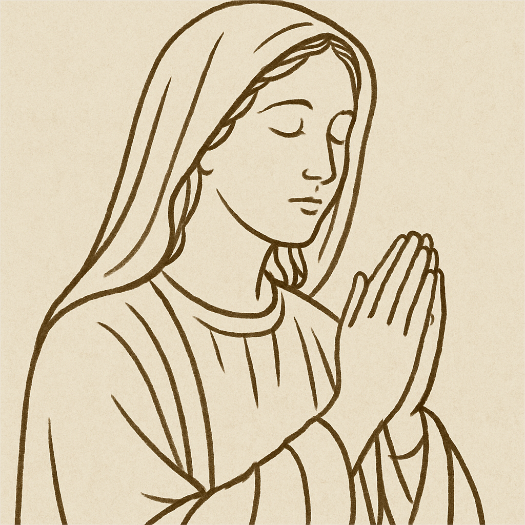 Hands raised in prayer