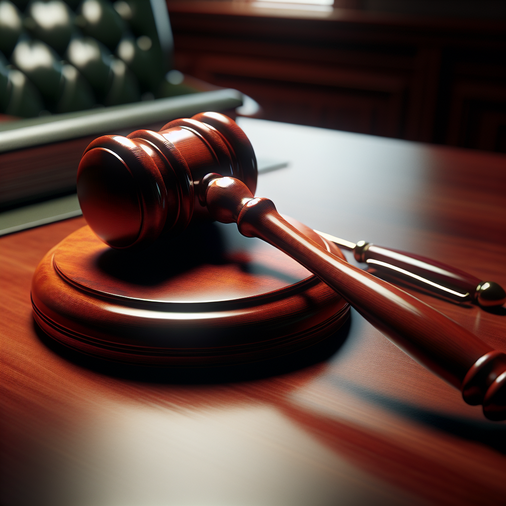 hammer and gavel on wood desk
