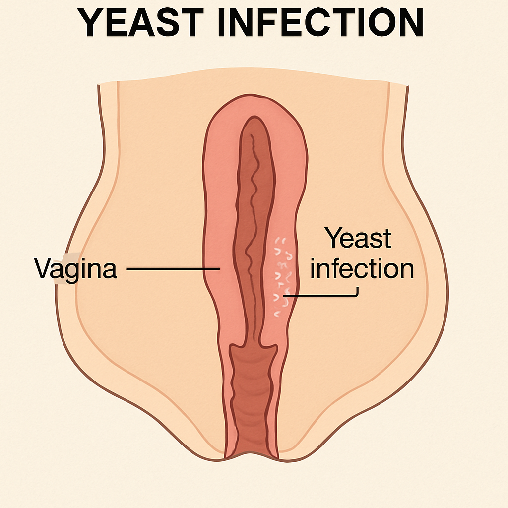 yeast infection diagram