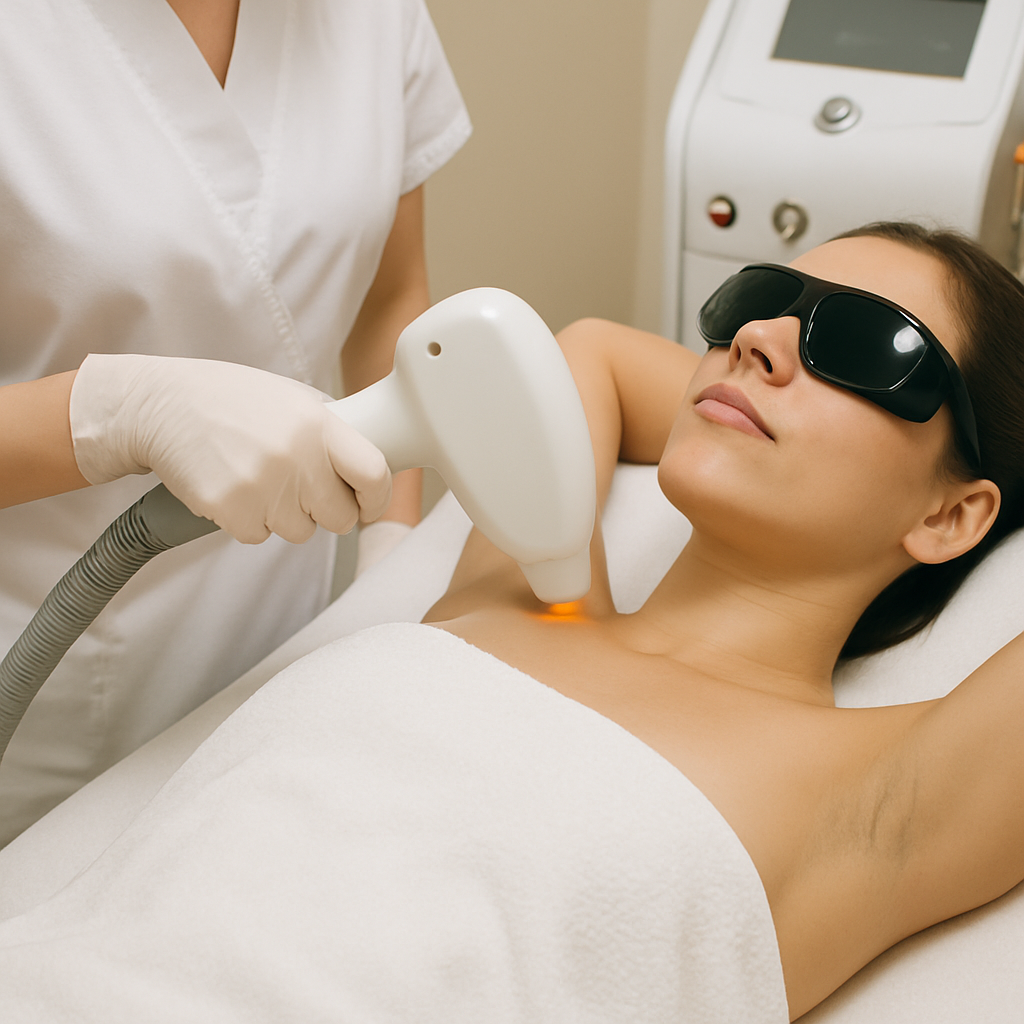 Laser hair removal treatment