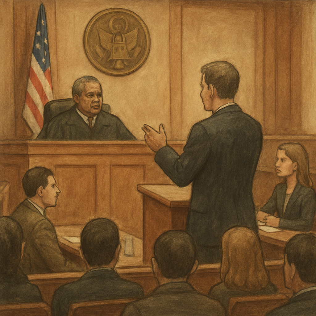 courtroom scene
