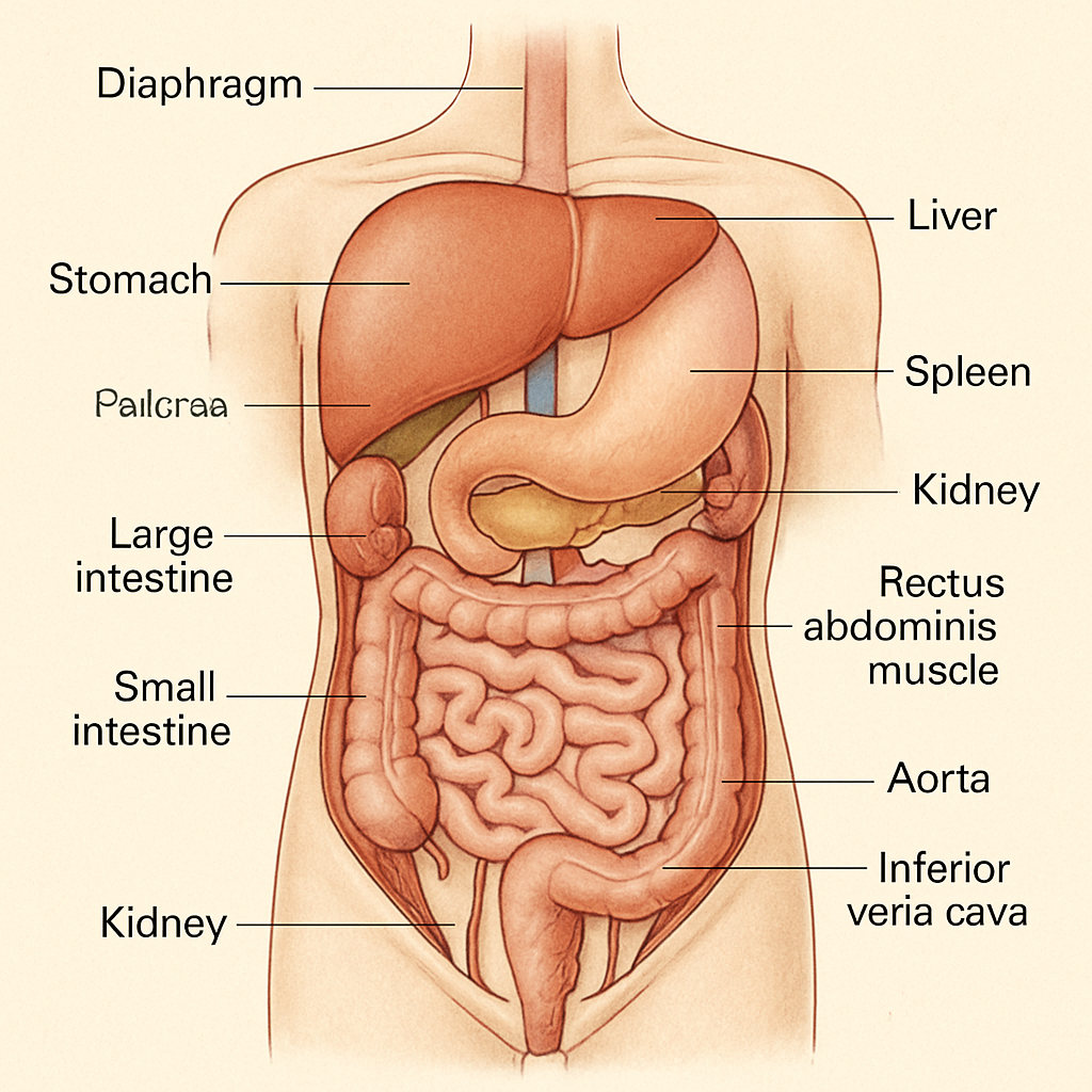 Karın bölgesi anatomisi