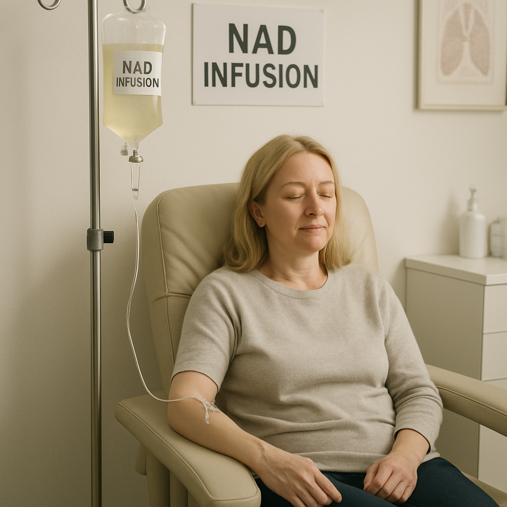 NAD Infusion in a clinical setting
