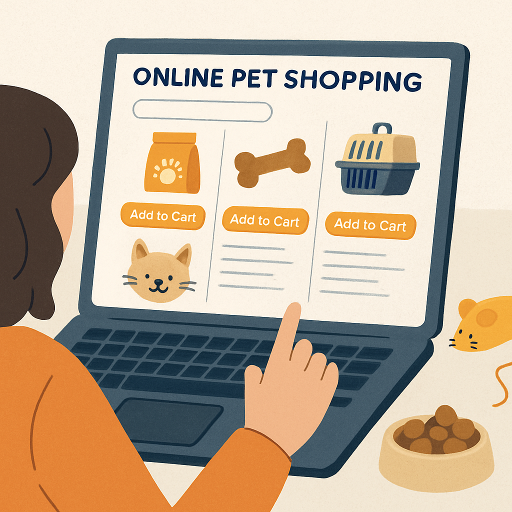 online pet shopping