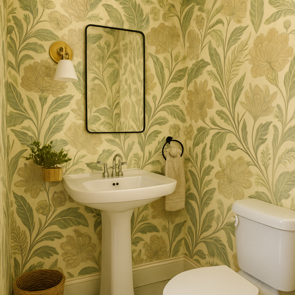 bathroom wallpaper ideas