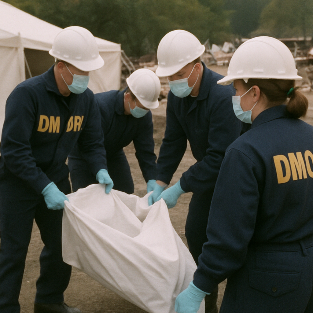 DMORT team members in action
