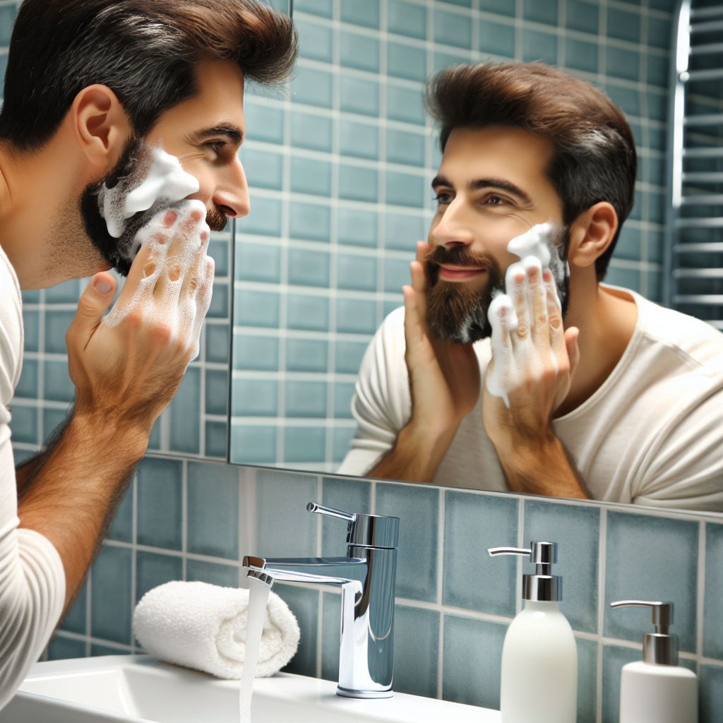 men's natural soap grooming routine