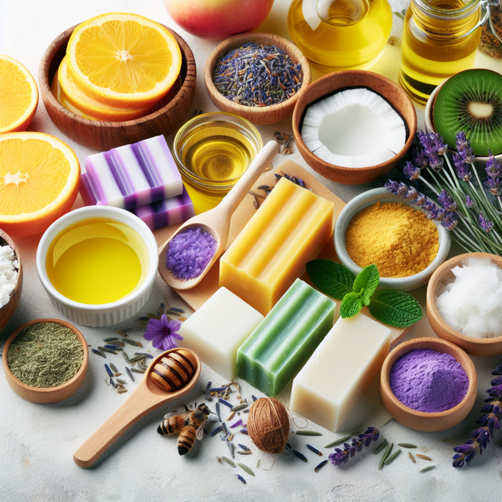 An artisan-crafted soap collection featuring nourishing organic ingredients like honey, lavender, and citrus oils.