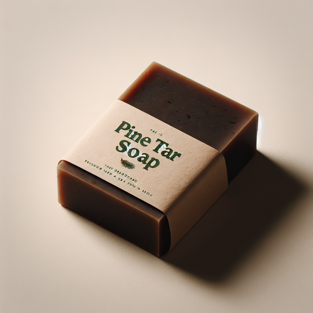 pine tar soap in zero waste packaging