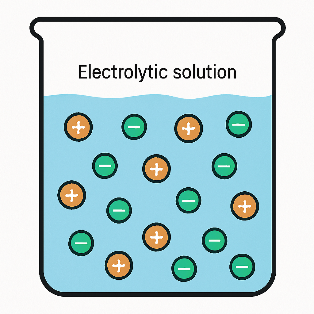 Electrolytic solution with ions