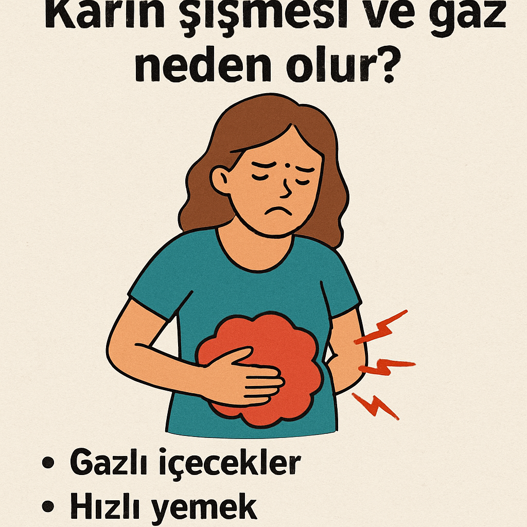 karın şişmesi ve gaz neden olur