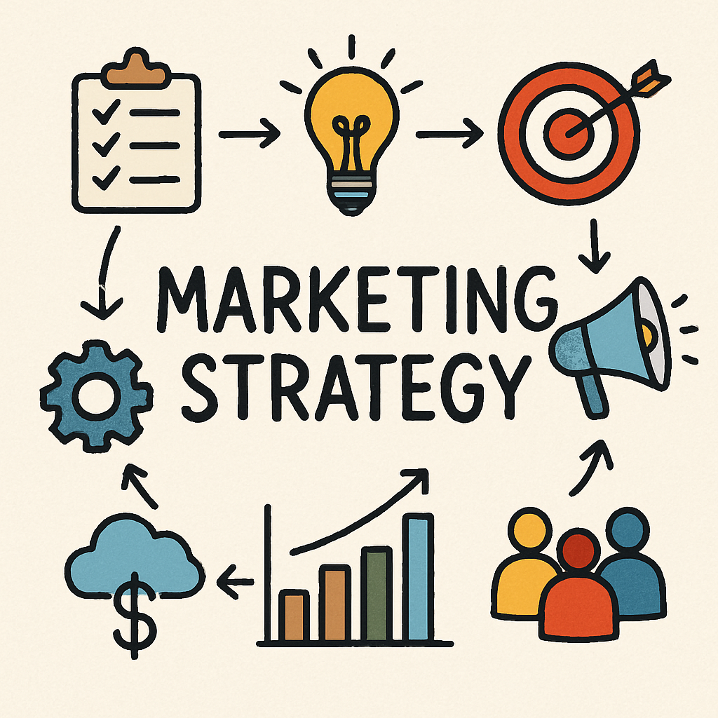 Marketing strategy concept