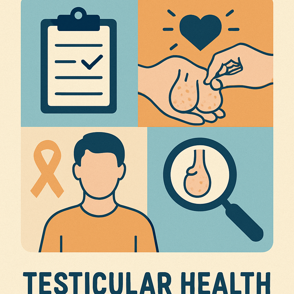 Testicular health concept image