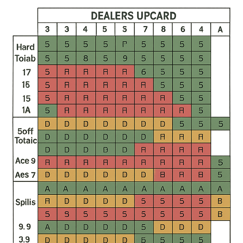 blackjack strategy card