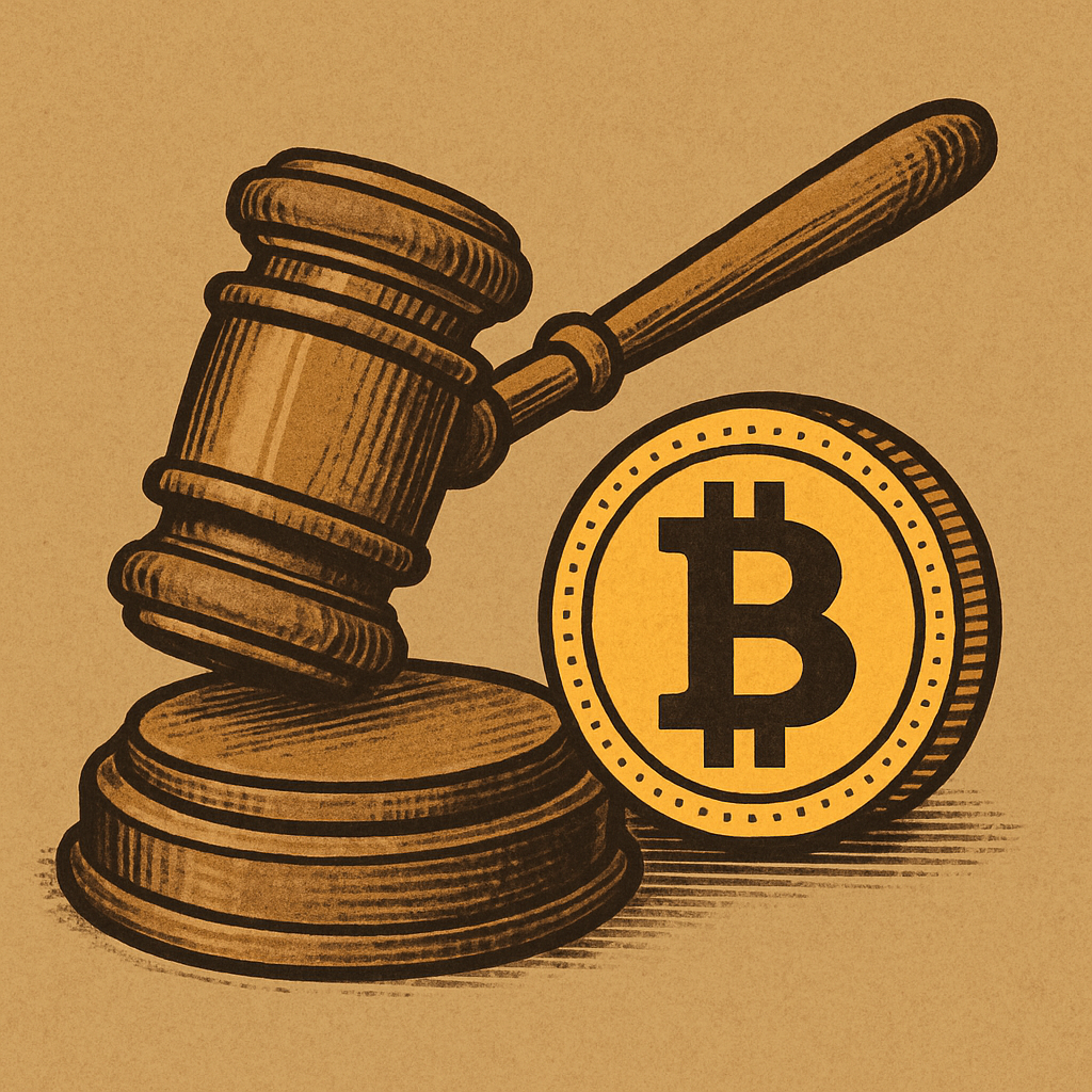 Auction hammer and cryptocurrency